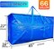 66 Gallon Extra Large Storage Bags, Huge Moving Bags Heavy Duty with Zipper and Stronger Handles, Big Foldable Duffle Bag for Travel, Storage Totes Moving Boxes for College, Christmas Tree,Blue,2 Pack